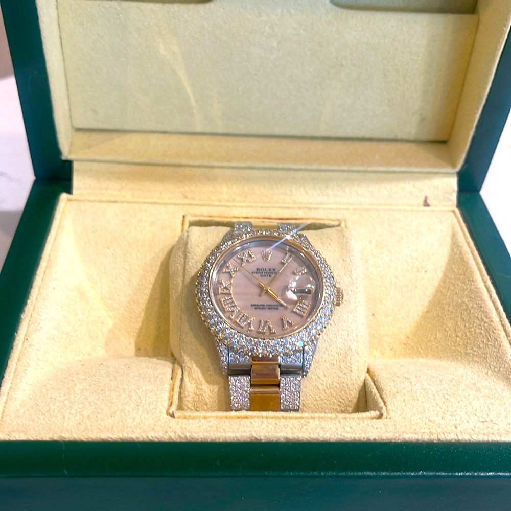 Gorgeous iced out Rolex